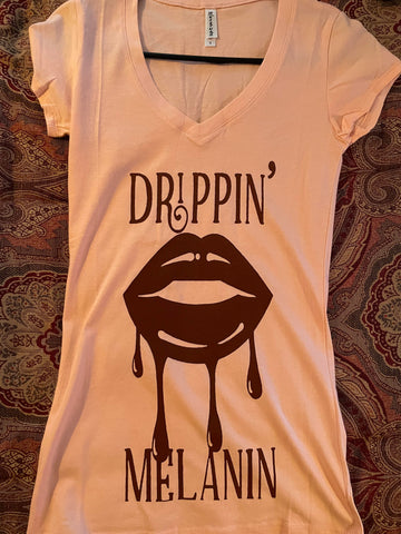Drippin Melalin Short Sleeve woman T-shirt